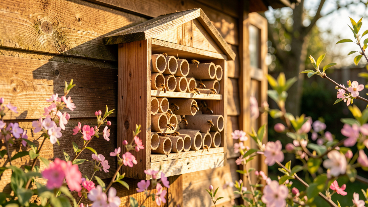 Quels hôtels à insectes choisir pour les abeilles solitaires plutôt que les guêpes ?